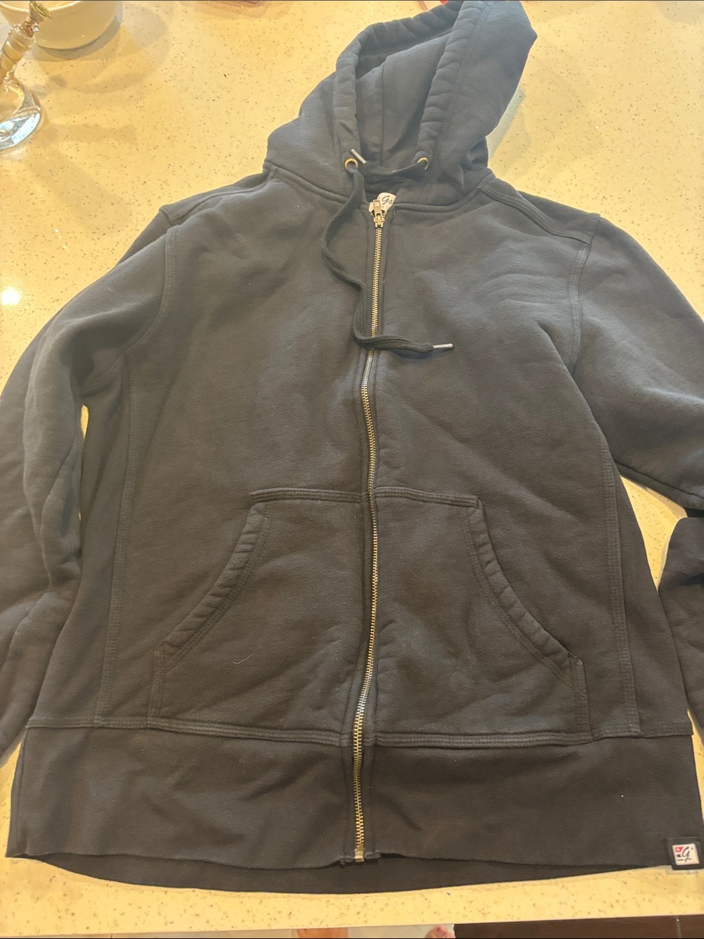 The Game Black Zip-Up Hooded Shirt Jacket
